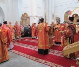 Патриарший Экзарх всея Беларуси совершил Божественную Литургию в Спасо-Евфросиниевском монастыре