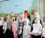 Воспитанники воскресной школы выступили с Рождественским концертом в Малоситнянской  школе