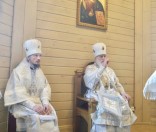 На подворье Спасо-Евфросиниевского женского монастыря освящен храм в честь Иверской иконы Божией Матери