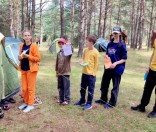 Палаточный лагерь на берегу реки Свольна