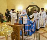 На подворье Спасо-Евфросиниевского женского монастыря освящен храм в честь Иверской иконы Божией Матери