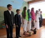Выступление с пасхальным концертом в Малоситнянской школе