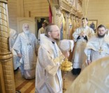 На подворье Спасо-Евфросиниевского женского монастыря освящен храм в честь Иверской иконы Божией Матери