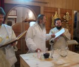 21 января 2012. Чин освящения Евфросиниевского храма. В алтаре.