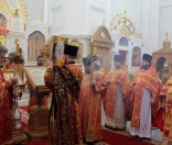 Патриарший Экзарх всея Беларуси совершил Божественную Литургию в Спасо-Евфросиниевском монастыре