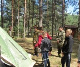 Установка палаток