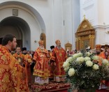 Патриарший Экзарх всея Беларуси совершил Божественную Литургию в Спасо-Евфросиниевском монастыре