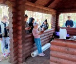 Палаточный лагерь на берегу реки Свольна