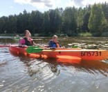 Палаточный лагерь на берегу реки Свольна