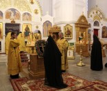 Праздник Происхождения (изнесения) Честных Древ Животворящего Креста Господня в Полоцкой обители