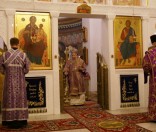 Всенощное бдение в Кресто-Воздвиженском соборе