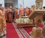 Патриарший Экзарх всея Беларуси совершил Божественную Литургию в Спасо-Евфросиниевском монастыре