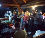 Палаточный лагерь на берегу реки Свольна