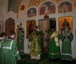 Праздничное всенощное бдение в Вербное Воскресение