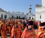 Патриарший Экзарх всея Беларуси совершил Божественную Литургию в Спасо-Евфросиниевском монастыре