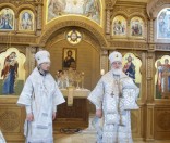 На подворье Спасо-Евфросиниевского женского монастыря освящен храм в честь Иверской иконы Божией Матери