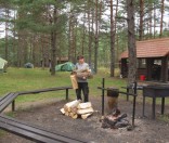 Палаточный лагерь на берегу реки Свольна