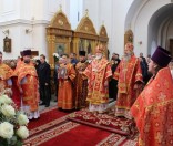 Патриарший Экзарх всея Беларуси совершил Божественную Литургию в Спасо-Евфросиниевском монастыре