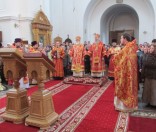 Патриарший Экзарх всея Беларуси совершил Божественную Литургию в Спасо-Евфросиниевском монастыре