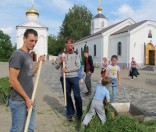 Участие детей воскресной школы в подготовке и проведении праздника прп. Евфросинии Полоцкой