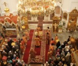Патриарший Экзарх всея Беларуси совершил Божественную Литургию в Спасо-Евфросиниевском монастыре