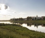 Вид на г. Полоцк с берега Западной Двины 