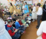 41-Воспитанники воскресной школы при Спасо-Евфросиниевском монастыре выступили в Малоситнянской средней школе с Рождественским концертом