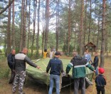 Установка палаток