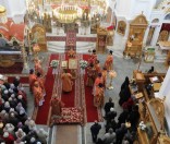 Патриарший Экзарх всея Беларуси совершил Божественную Литургию в Спасо-Евфросиниевском монастыре