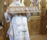 На подворье Спасо-Евфросиниевского женского монастыря освящен храм в честь Иверской иконы Божией Матери