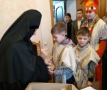 Дети Воскресной школы встречают Рождество Христово