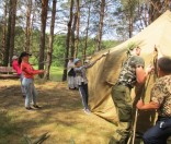Установка палаток
