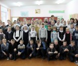 Воспитанники воскресной школы выступили с Рождественским концертом в Малоситнянской  школе