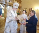 На подворье Спасо-Евфросиниевского женского монастыря освящен храм в честь Иверской иконы Божией Матери