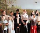 Воспитанники воскресной школы выступили в Малоситнянской средней школе