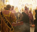 Праздничные богослужения в честь престольного праздника Воздвижения Честного и Животворящего Креста в Спасо-Евфросиниевской обители