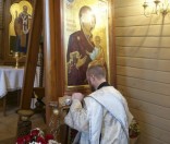 На подворье Спасо-Евфросиниевского женского монастыря освящен храм в честь Иверской иконы Божией Матери