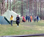 Палаточный лагерь на берегу реки Свольна