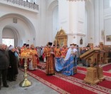 Патриарший Экзарх всея Беларуси совершил Божественную Литургию в Спасо-Евфросиниевском монастыре