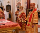 Принесение мощей великомученика Димитрия Солунского в Спасо-Евфросиниевский монастырь