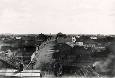 15. Полоцк. Вид городских домов. Фото 1889-1891 годов