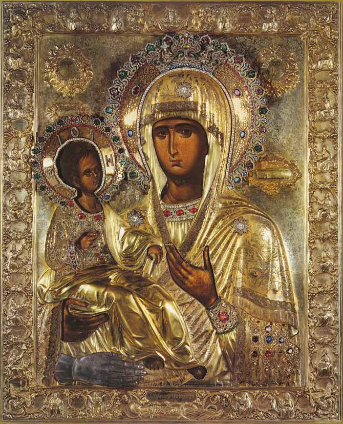 Икона Божией Матери «Троеручица»